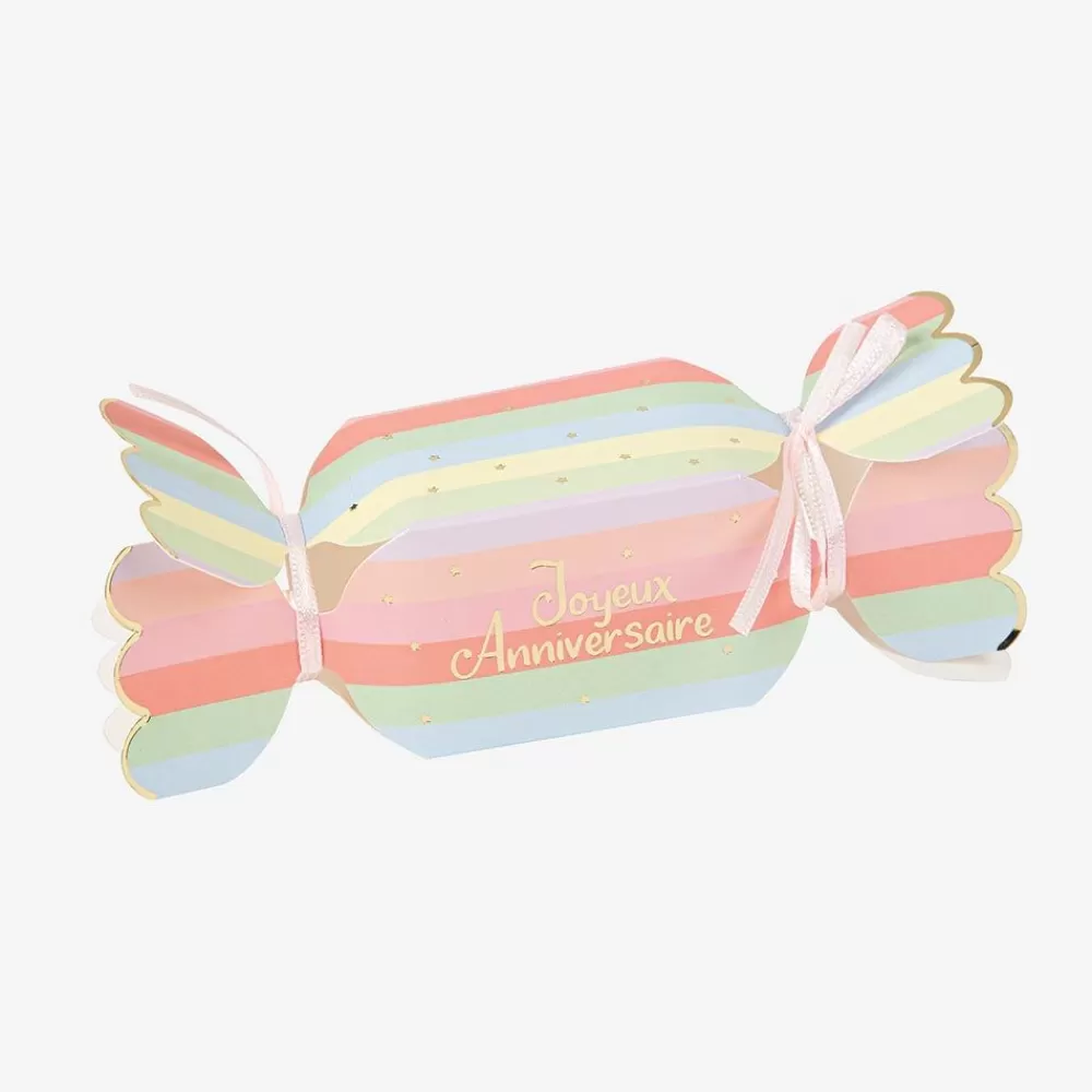 New 8 Pastel "Happy Birthday" Foil Containers Gift Bags