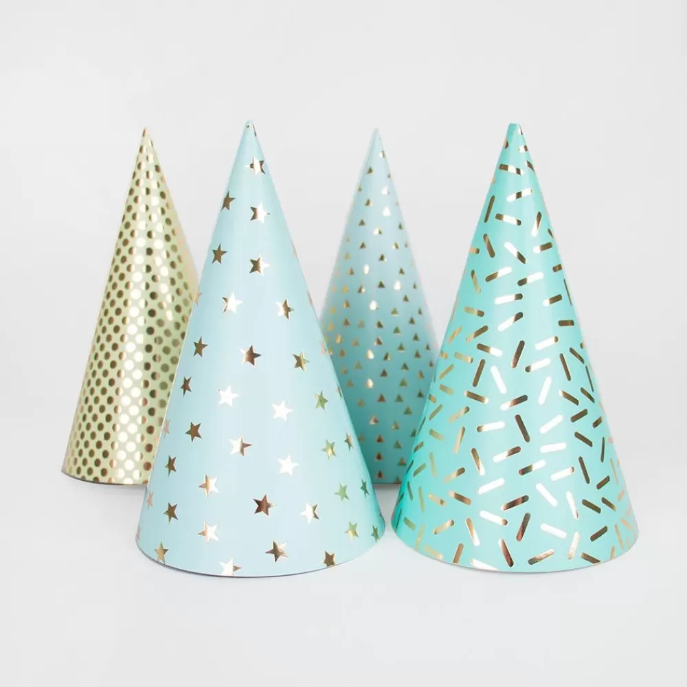 Cheap 8 Pointed Hats - Blue And Metallic Photobooth