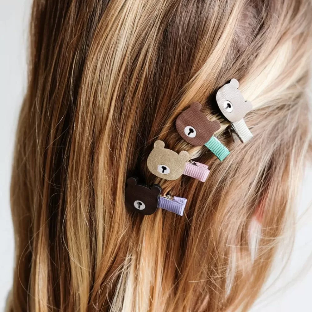 Hot 8 Teddy Bear Barrettes Accessories