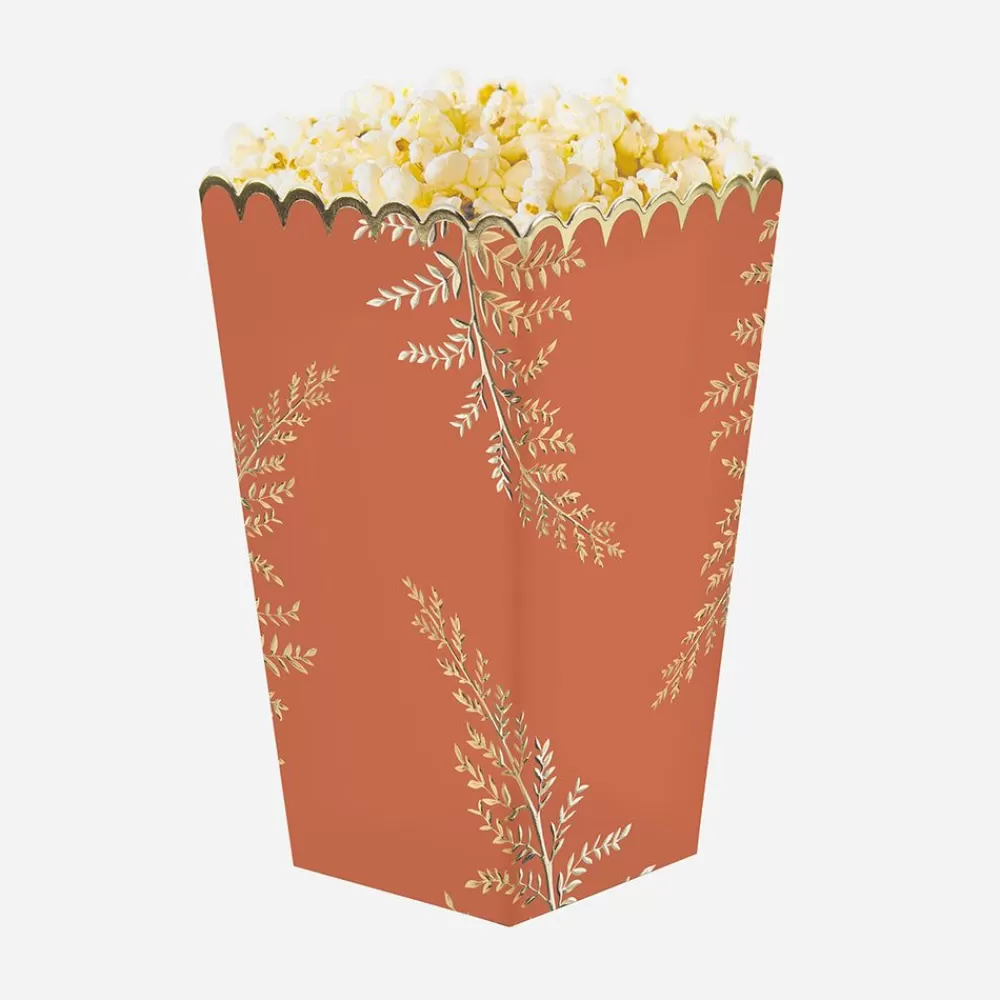 Fashion 8 Terracotta Popcorn Boxes Dishes & Centerpieces