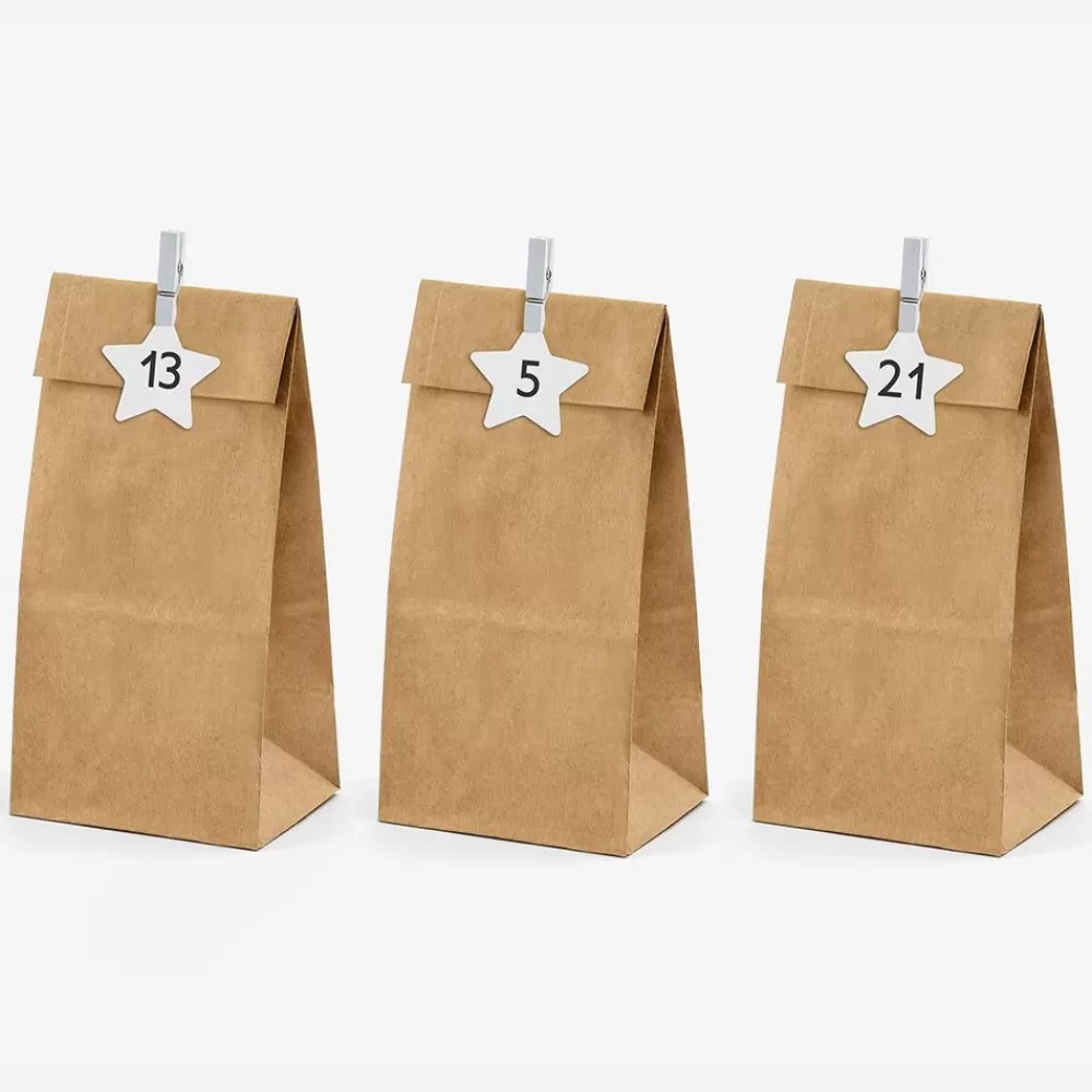 Cheap Advent - Advent Calendar Kraft Bags Gift Bags