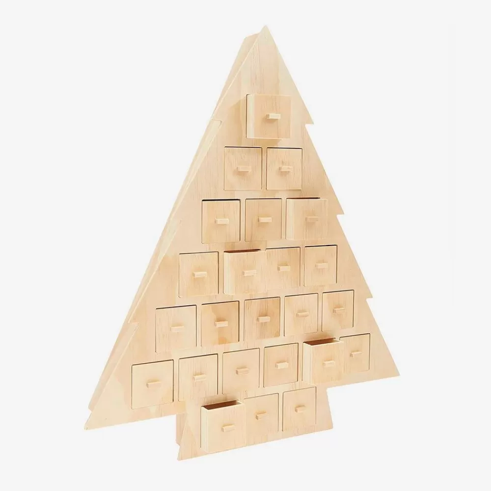 Best Sale Advent Calendar: Wooden Christmas Tree Gift Bags