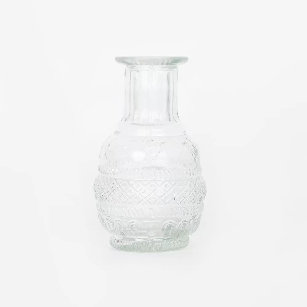 Store Antique Glass Engraving Vase Floral Decorations