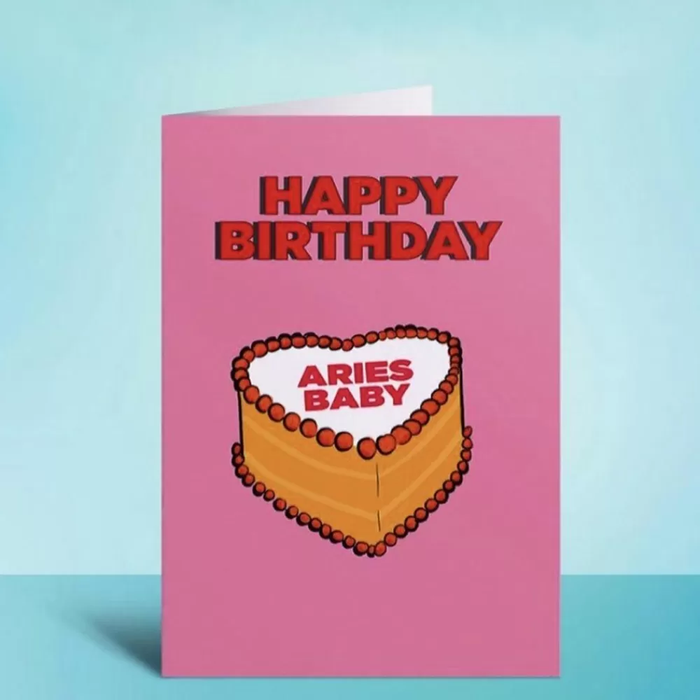 Fashion Aries Birthday Card Greeting Cards