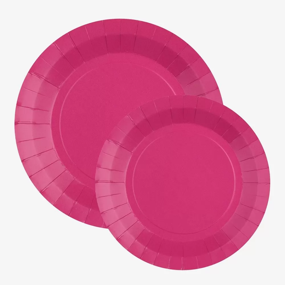 Store Assiette En Carton : 10 Assiettes Fuchsia Plates