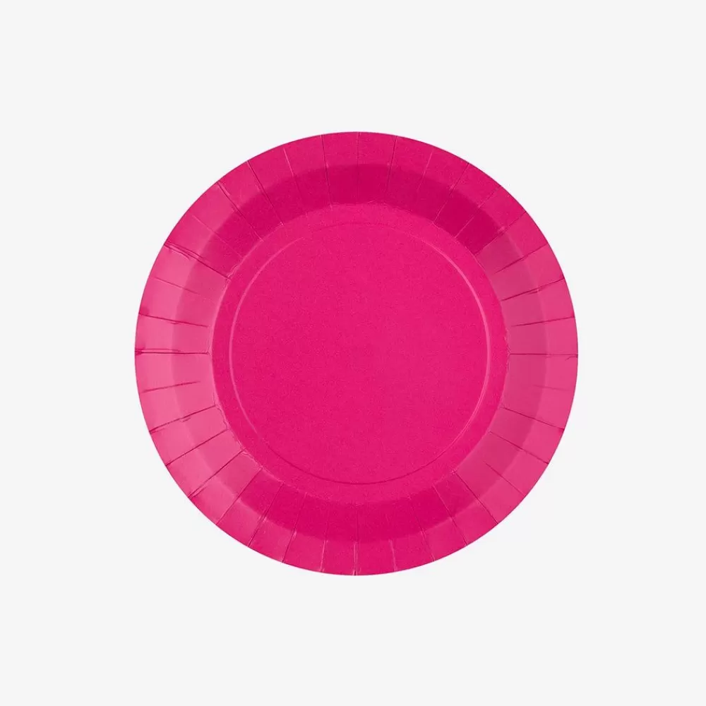 Store Assiette En Carton : 10 Assiettes Fuchsia Plates