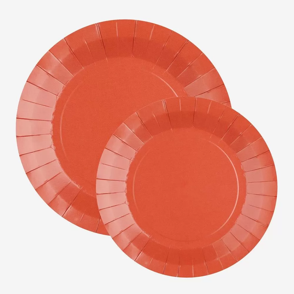 New Assiette En Carton : 10 Assiettes Terracotta Plates