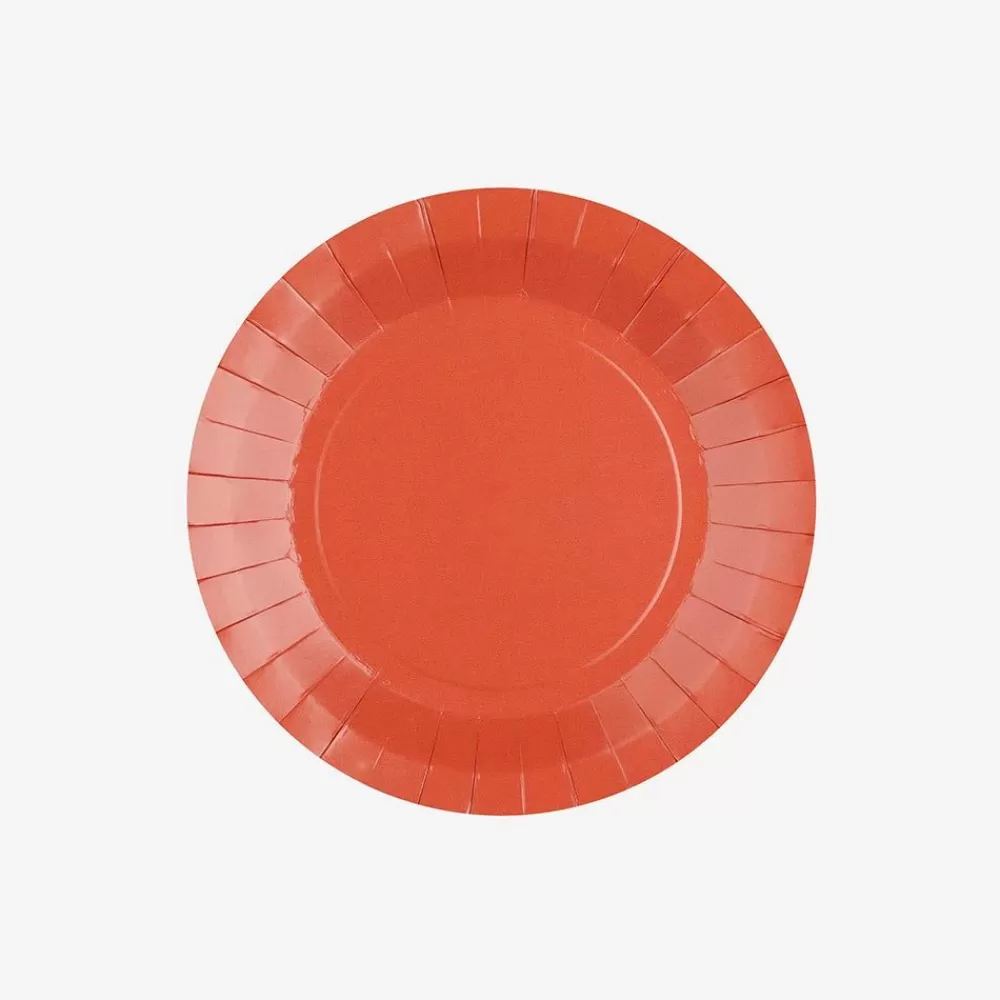 New Assiette En Carton : 10 Assiettes Terracotta Plates