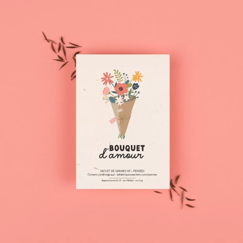 Discount Bag Of Seeds - Bouquet Of Love Greeting Cards