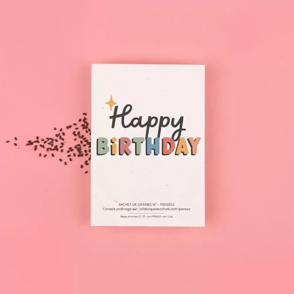 Fashion Bag Of Seeds: Happy Birthday Greeting Cards