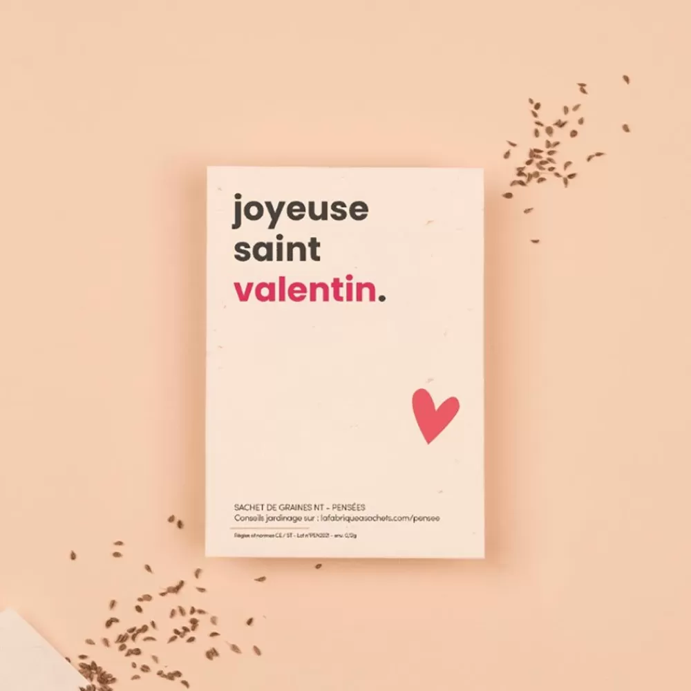 Outlet Bag Of Seeds: Happy Valentine'S Day Heart Greeting Cards