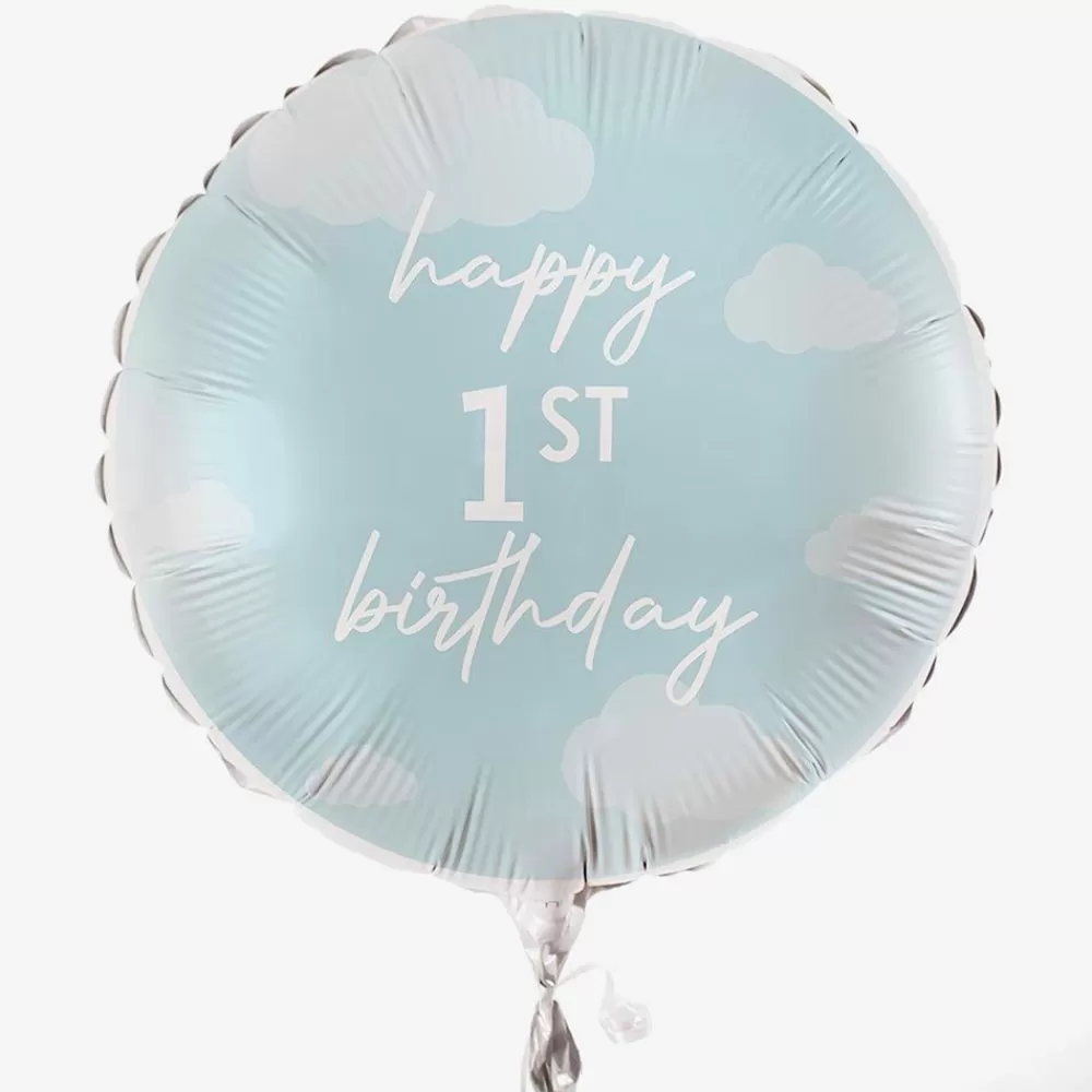 Cheap Ballon Happy 1St Birthday Bleu Shaped Helium Balloons