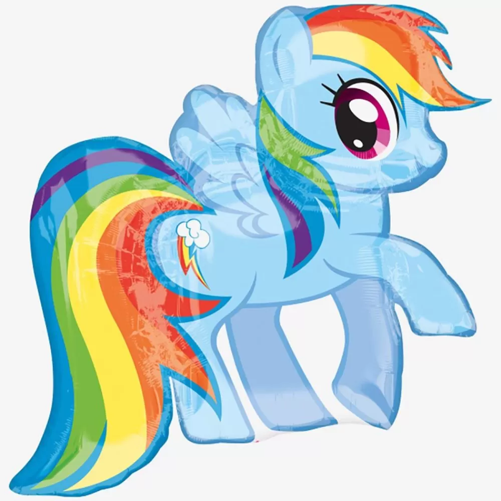 Fashion Ballon My Little Pony : Rainbow Dash Shaped Helium Balloons