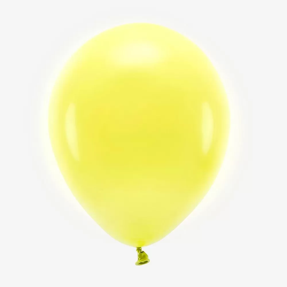 Fashion Ballons De Baudruche : 10 Ballons Jaune Clair Plain Balloons