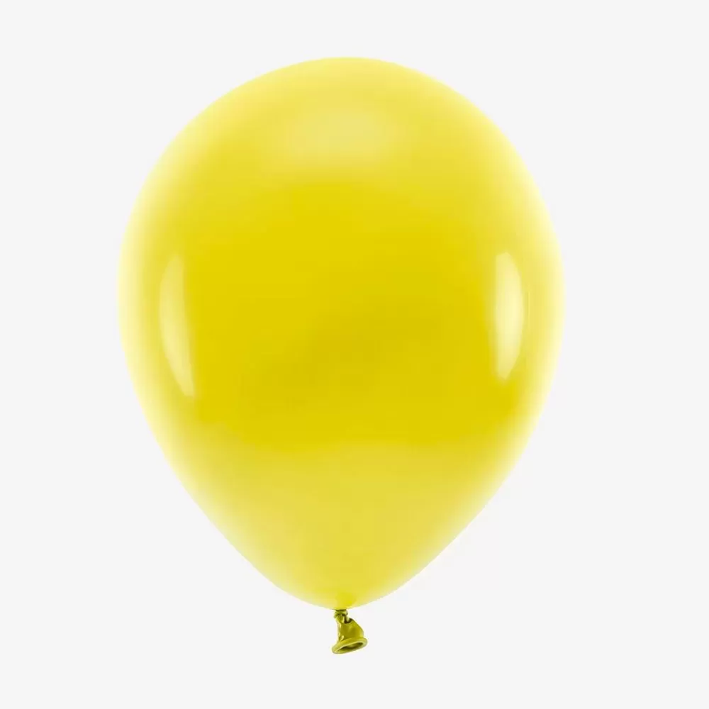 Hot Ballons De Baudruche : 10 Ballons Jaune Fonce Plain Balloons