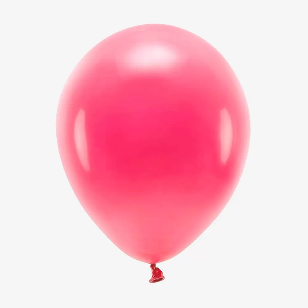 Clearance Ballons De Baudruche : 10 Ballons Rouge Clair Plain Balloons