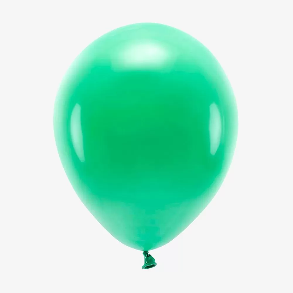 Outlet Ballons De Baudruche : 10 Ballons Verts Plain Balloons