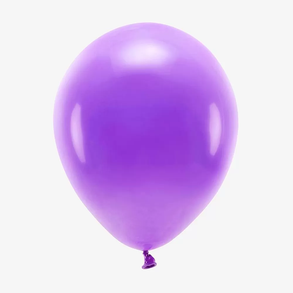 Outlet Ballons De Baudruche : 10 Ballons Violets Plain Balloons