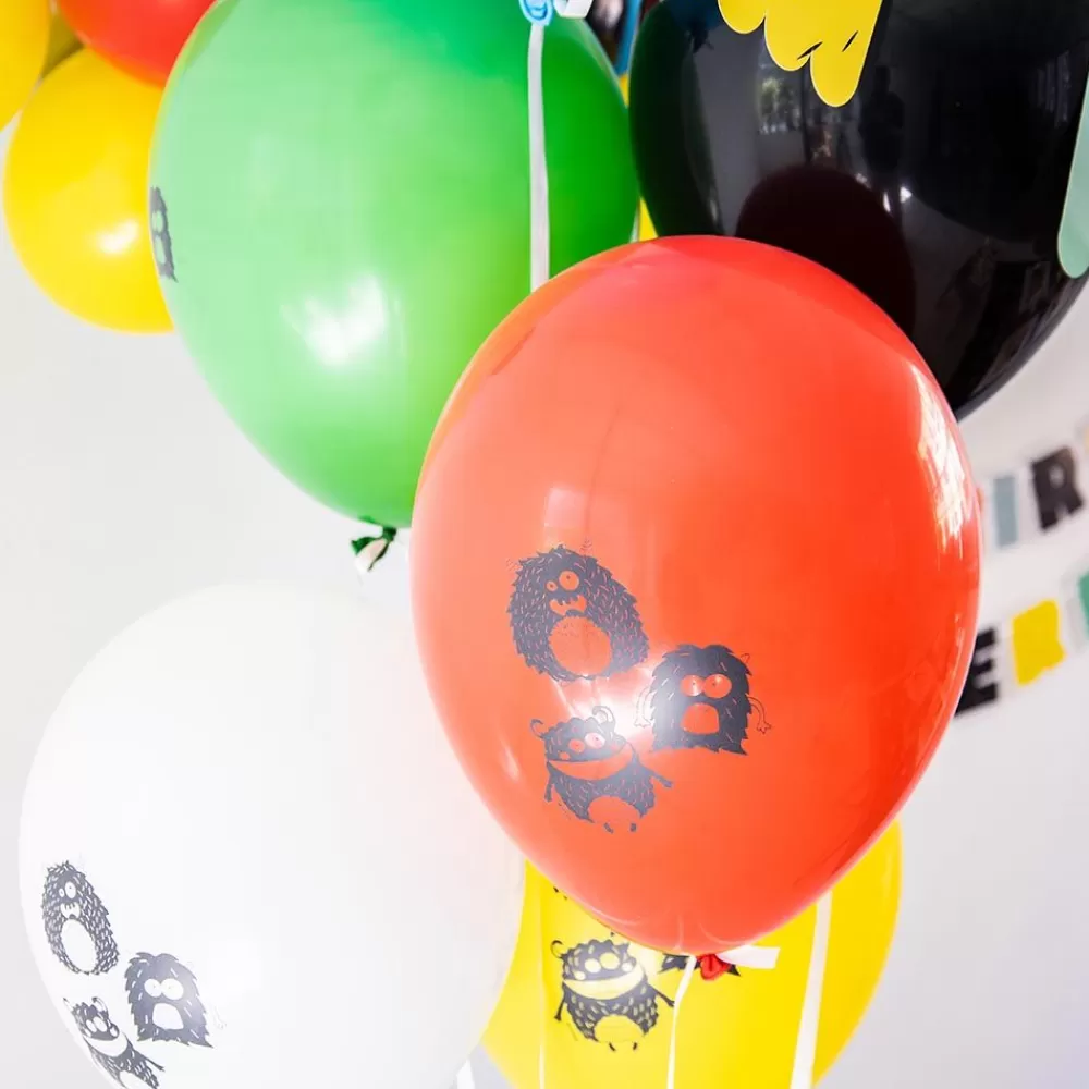 Discount Ballons De Baudruche : 6 Ballons Monstres Patterned Balloons