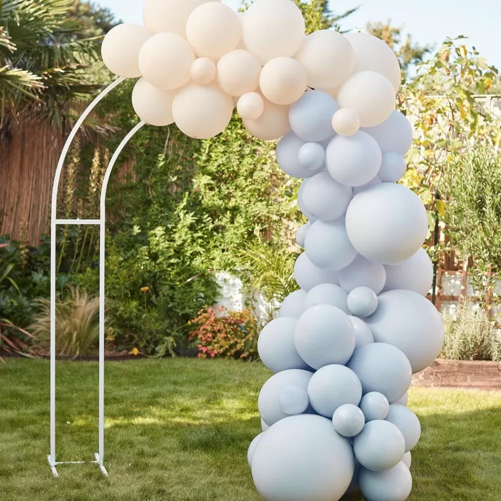 Cheap Balloon Arch: Blue And Nude Arch Balloon Arch