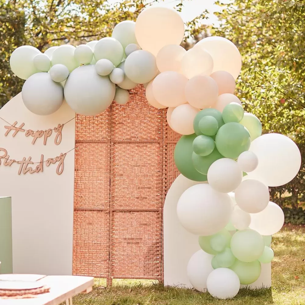 Flash Sale Balloon Arch: Giant Nude And Sage Arch Balloon Arch