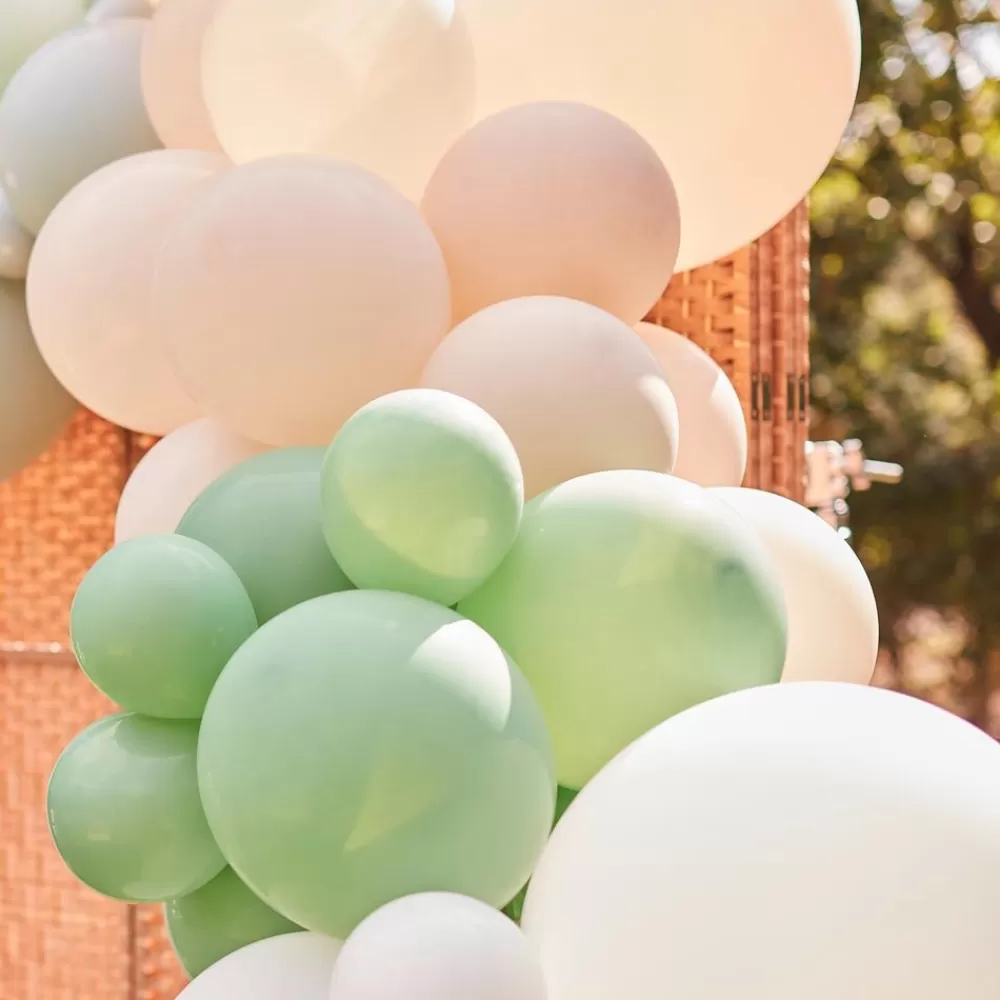 Flash Sale Balloon Arch: Giant Nude And Sage Arch Balloon Arch