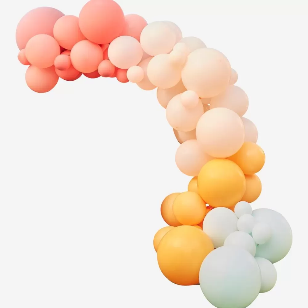 Outlet Balloon Arch: Pink And Yellow Arch Balloon Arch