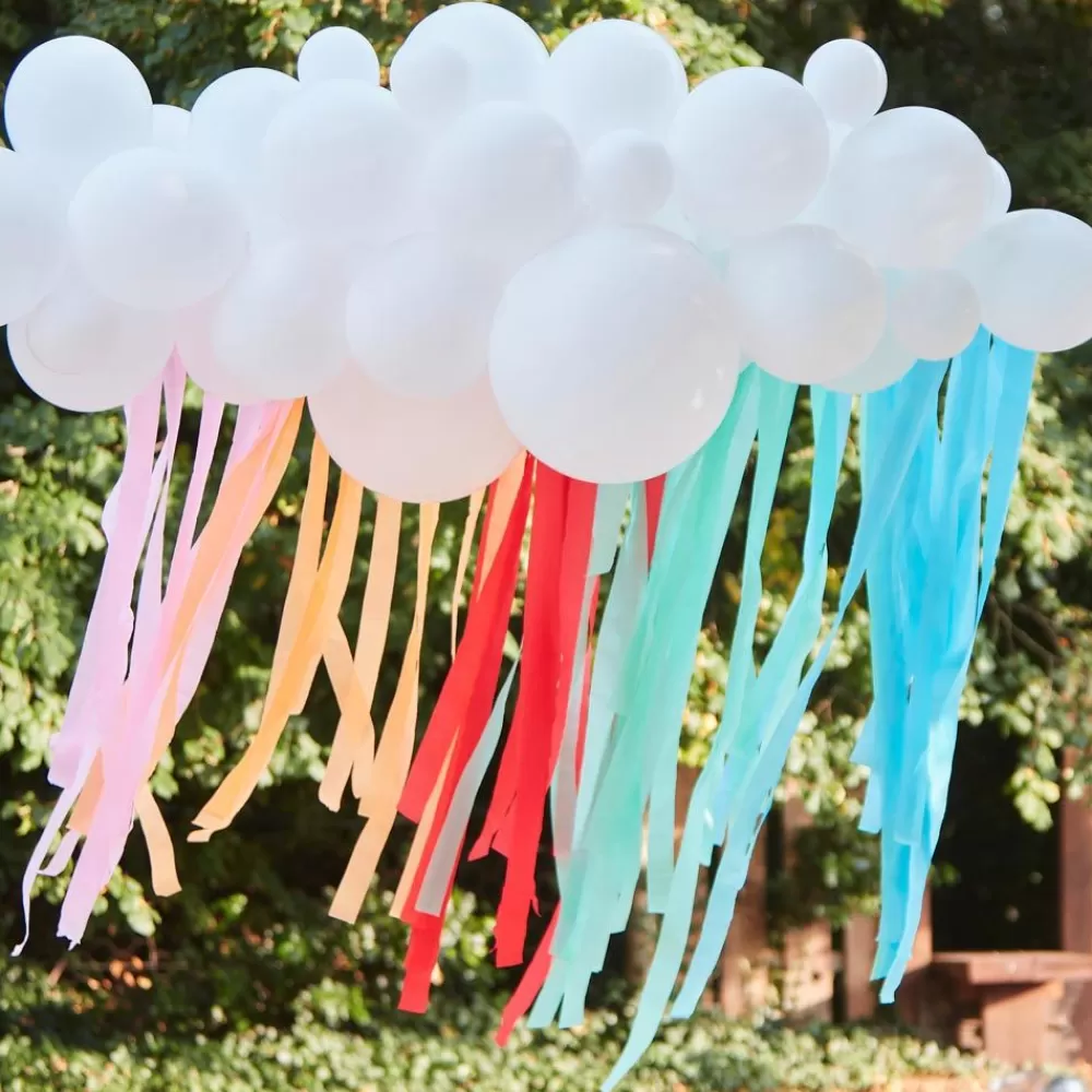 Cheap Balloon Arch: Rainbow Cloud Arch Balloon Arch