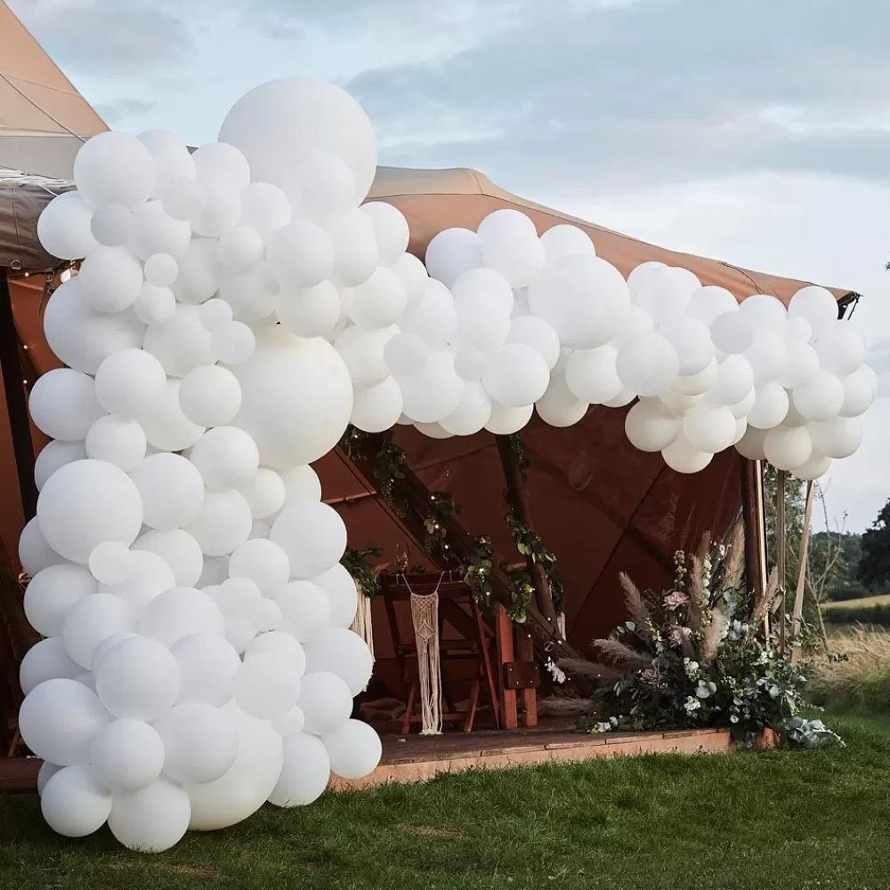 Fashion Balloon Arch: White Arch Balloon Arch