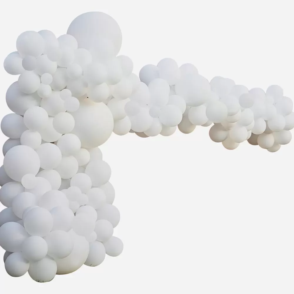 Fashion Balloon Arch: White Arch Balloon Arch