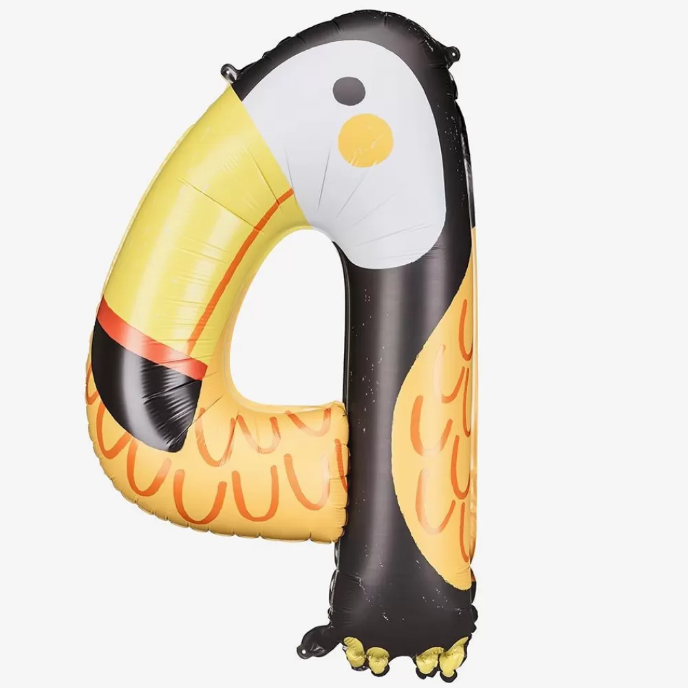 Flash Sale Balloon Number 4 Toucan Number Balloons