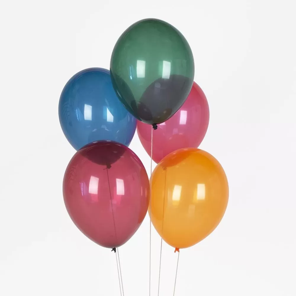 Sale Balloons: 10 Autumn Trio Balloons Plain Balloons