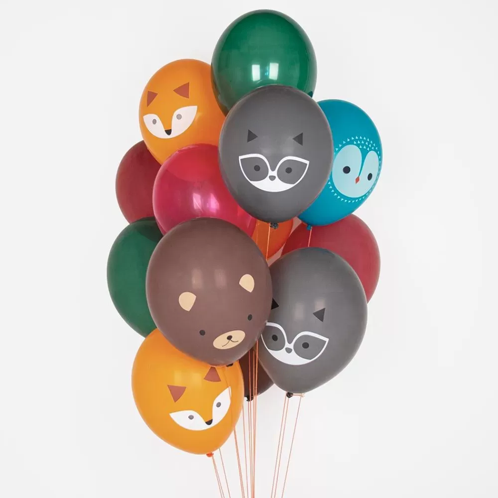 Sale Balloons: 10 Autumn Trio Balloons Plain Balloons