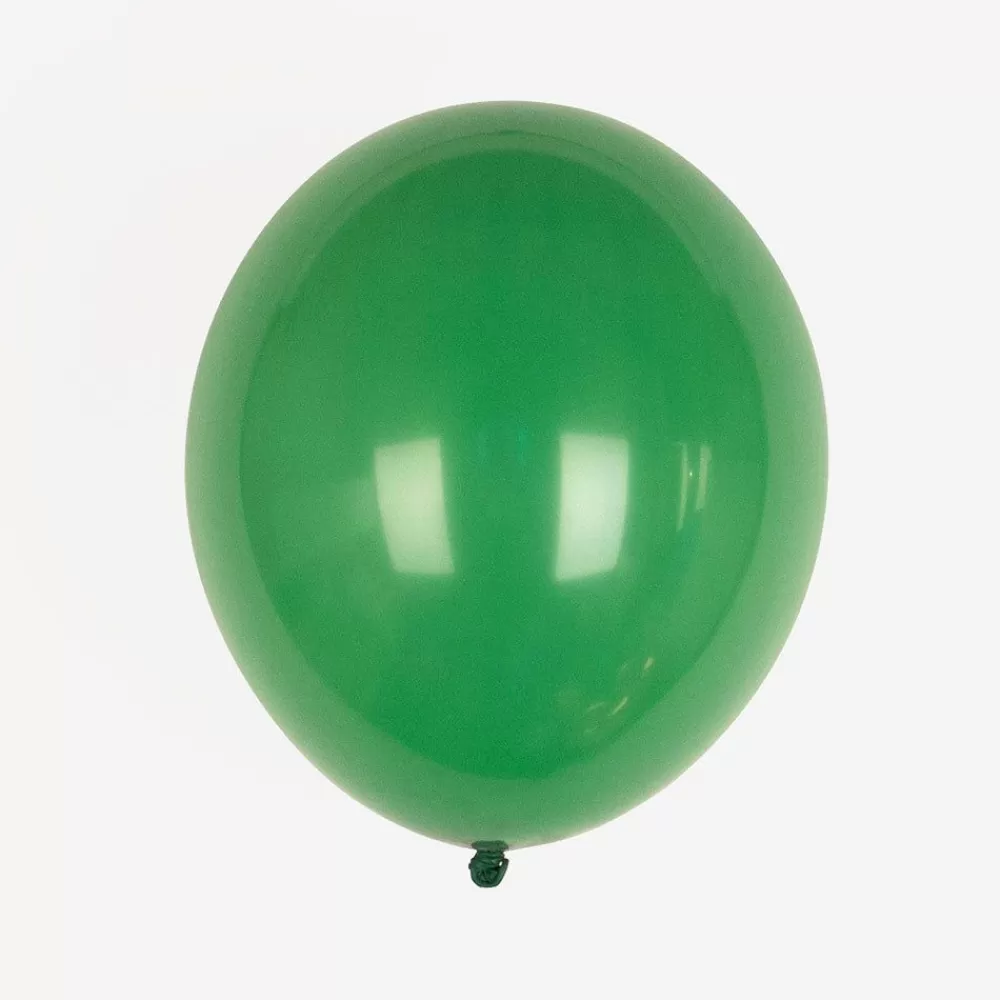 Cheap Balloons: 10 Dark Green Balloons Plain Balloons