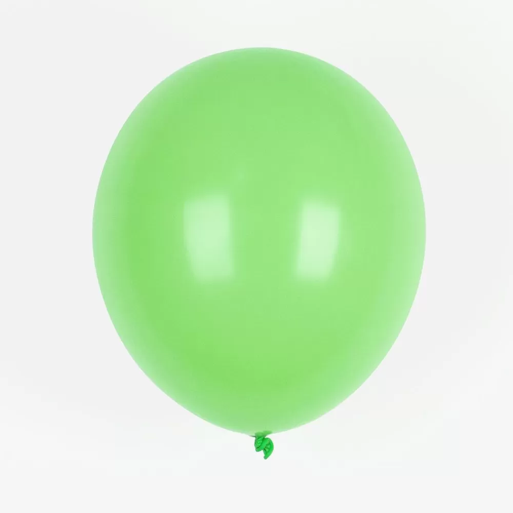 Hot Balloons: 10 Light Green Balloons Plain Balloons