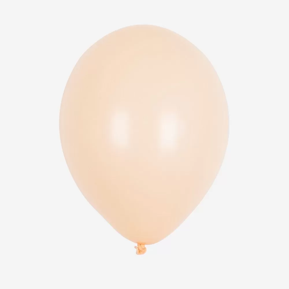 Cheap Balloons: 10 Peach Balloons Plain Balloons