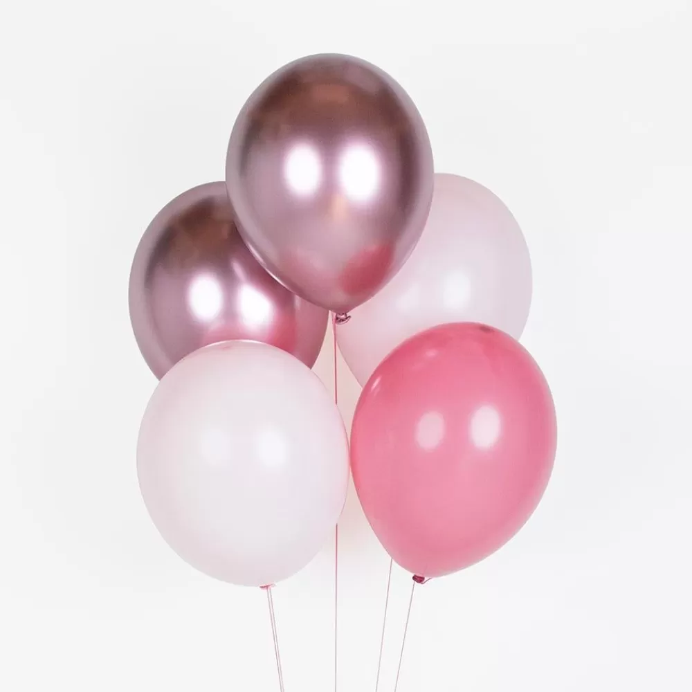 Sale Balloons: 10 Pink Mix Balloons Plain Balloons