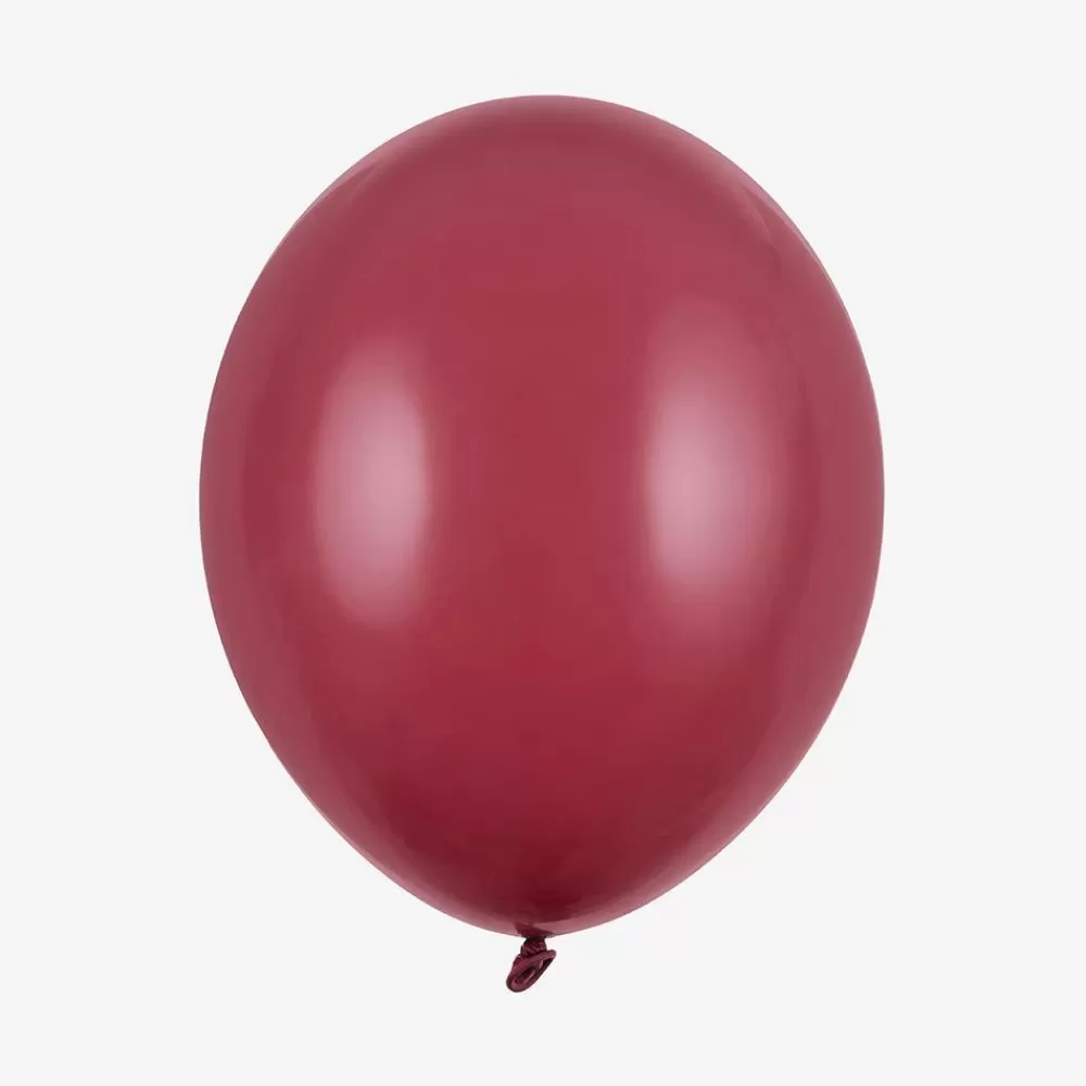 Cheap Balloons: 10 Plum Balloons Plain Balloons