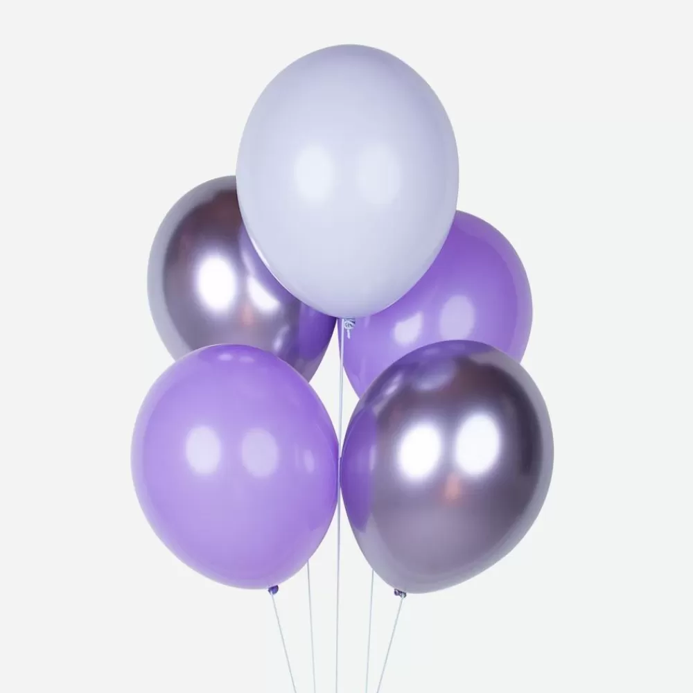 Clearance Balloons: 10 Purple Mix Balloons Plain Balloons