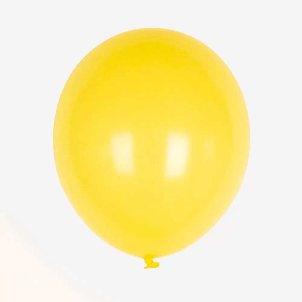 Store Balloons: 10 Yellow Balloons Plain Balloons