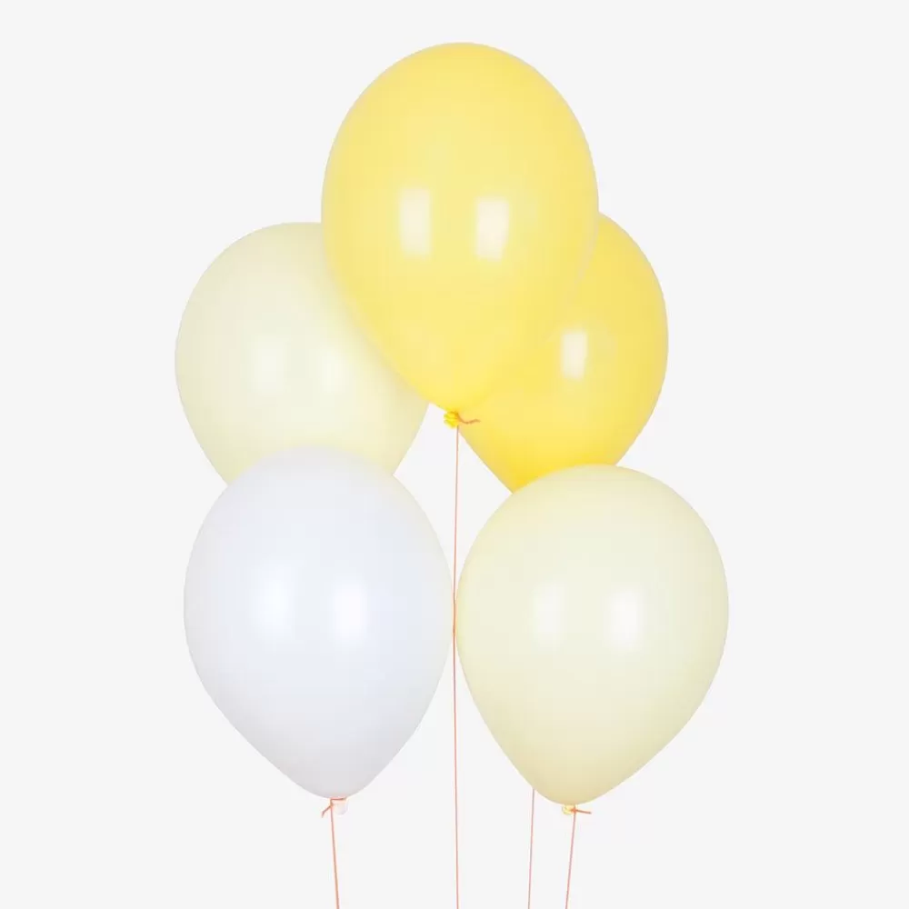 Fashion Balloons: 10 Yellow Mix Balloons Plain Balloons