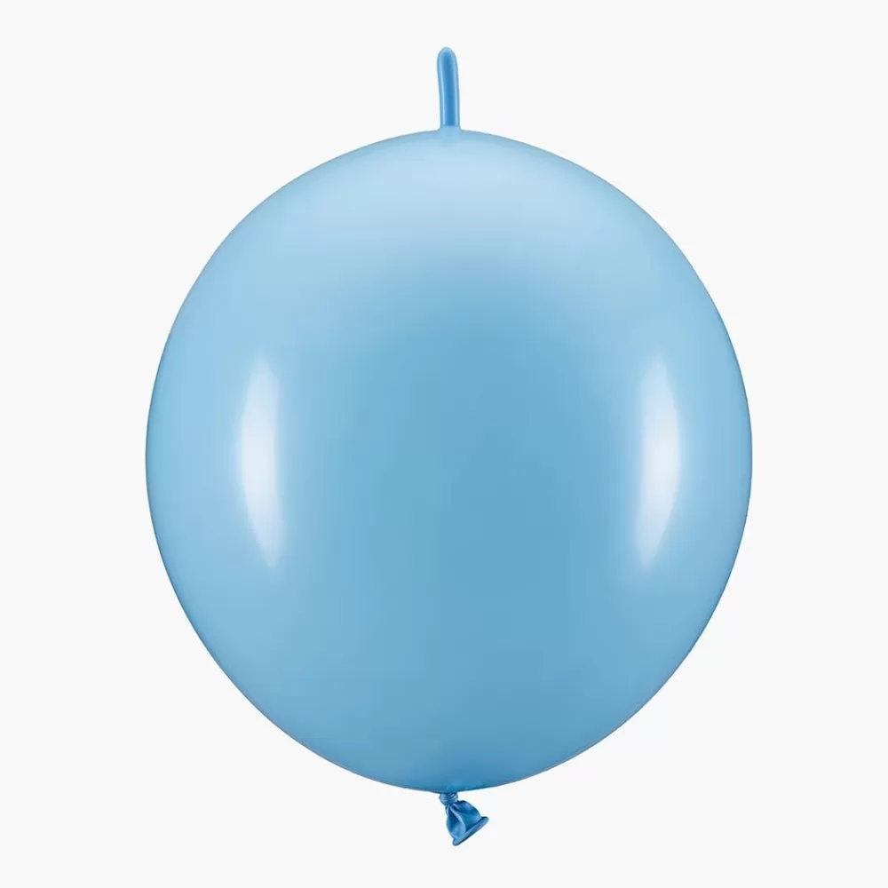 Hot Balloons: 20 Blue Balloons To Connect Plain Balloons