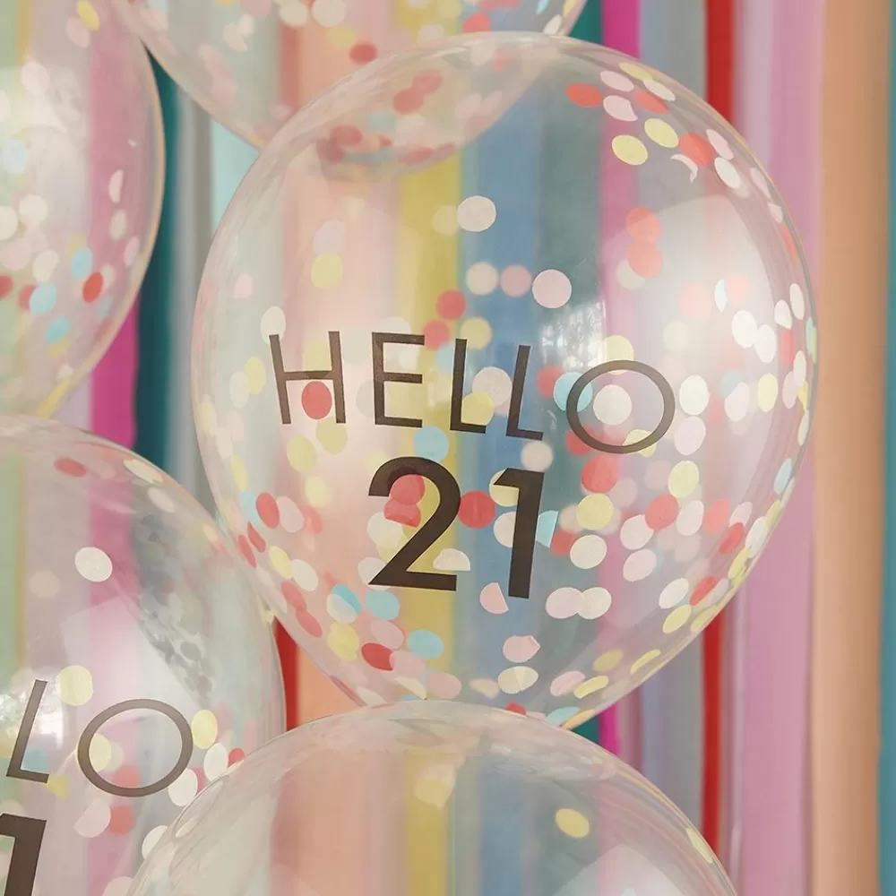 Best Balloons: 5 Balloons 21 Years Old Patterned Balloons