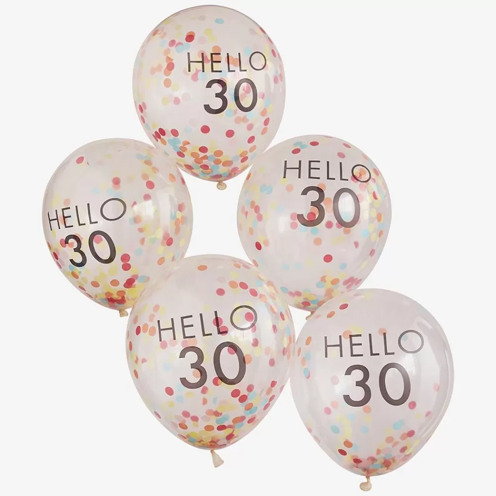 Hot Balloons: 5 Balloons 30 Years Patterned Balloons