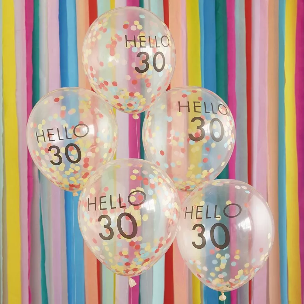 Hot Balloons: 5 Balloons 30 Years Patterned Balloons