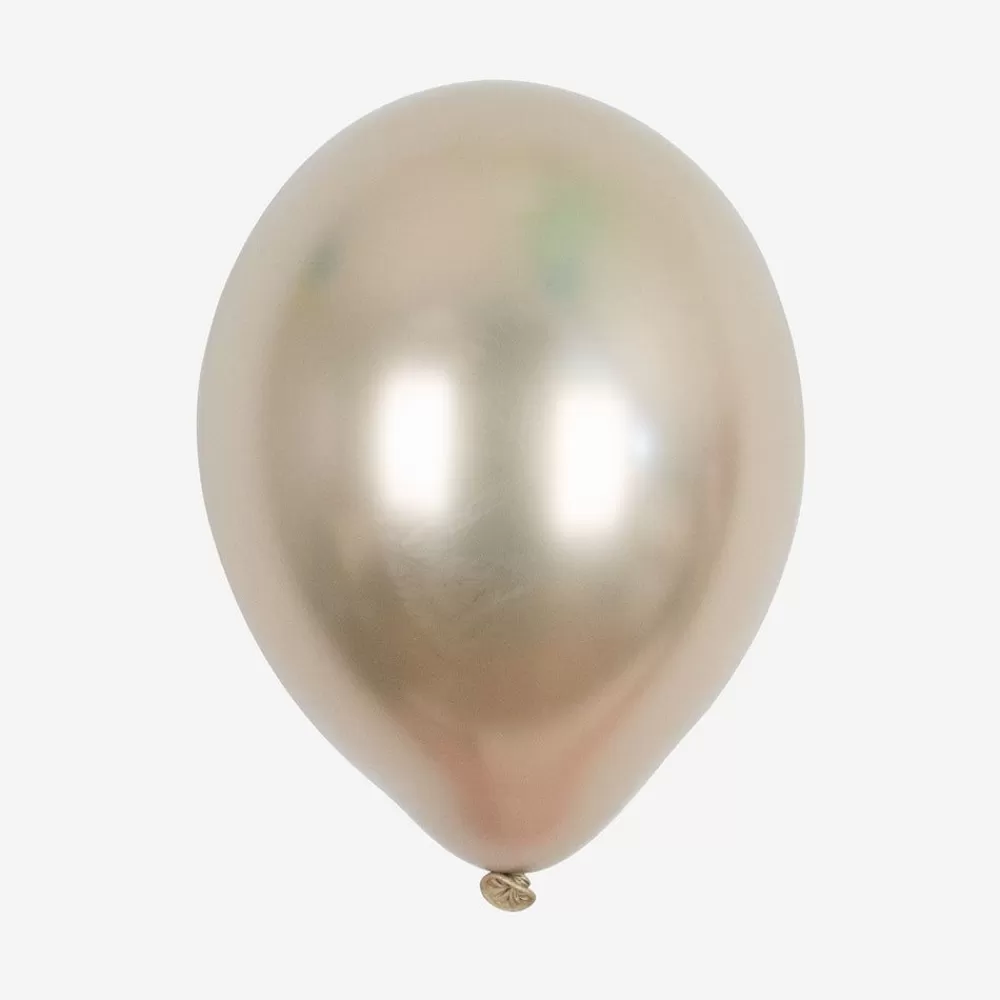 Best Balloons: 5 Chrome Gold Balloons Plain Balloons