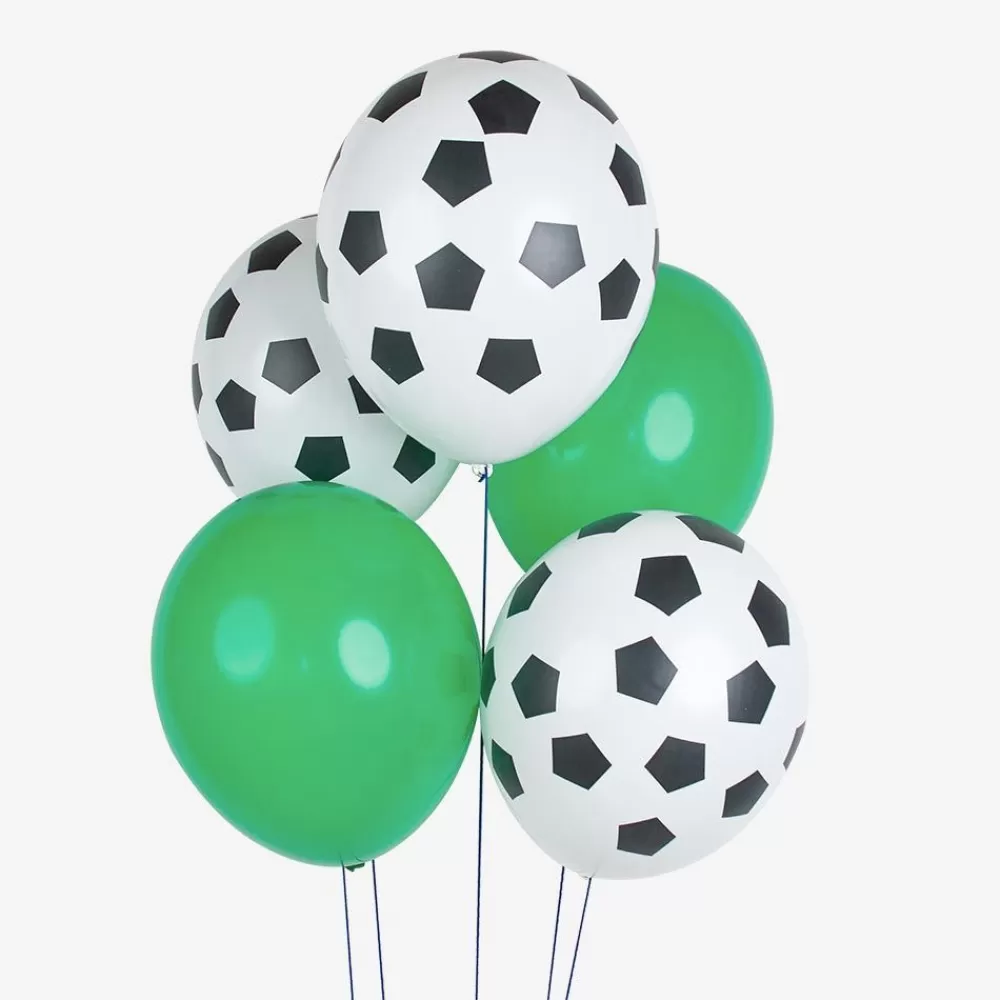 Cheap Balloons: 5 Footballs Patterned Balloons