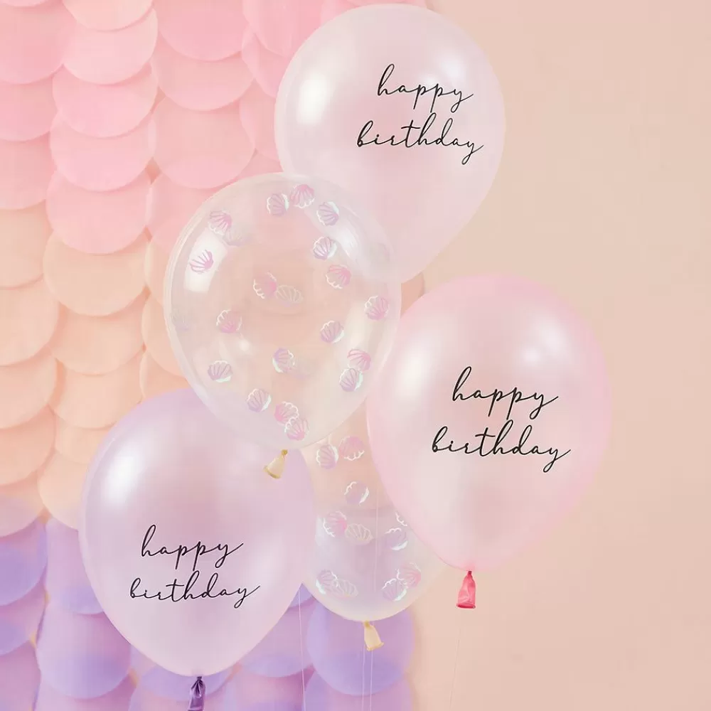 Hot Balloons: 5 Mermaid Balloons Patterned Balloons