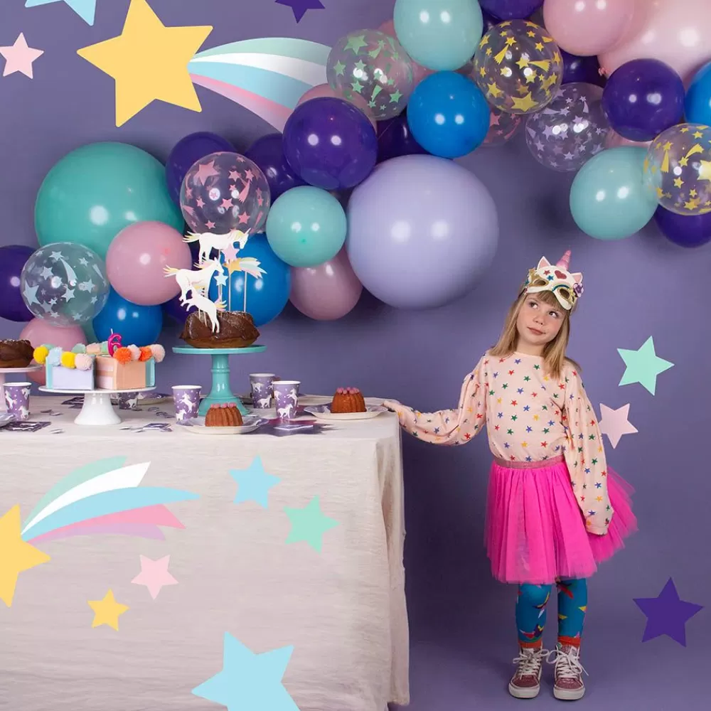 Best Balloons: 5 Pastel Star Balloons Patterned Balloons