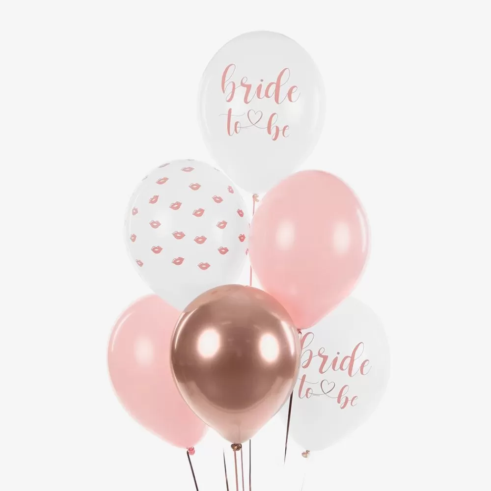 Cheap Balloons: 6 Bride To Be Balloons Patterned Balloons